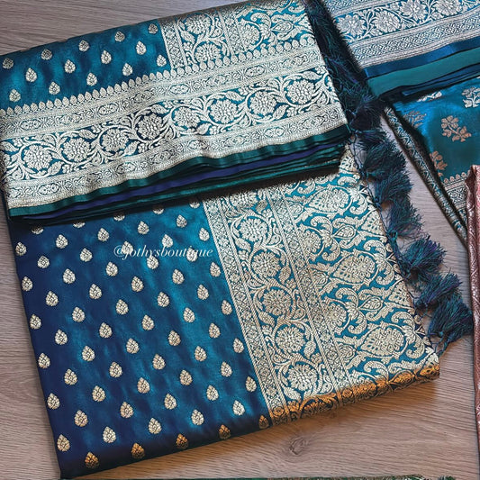 Riyana - peacock blue