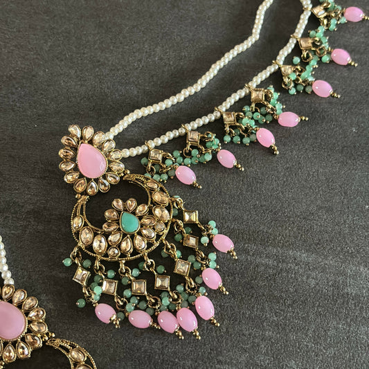 Usha mint pink