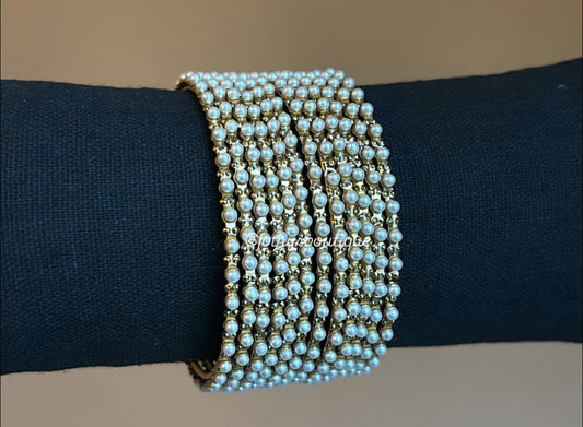 Nira - pearl bangles