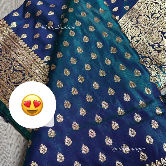 Riyana - peacock blue